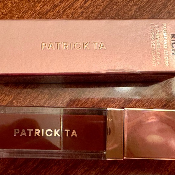 Two Patrick Ta Lipgloss in She’s Secure (peachy pink) & Want Her (deep wine) - Picture 5 of 7